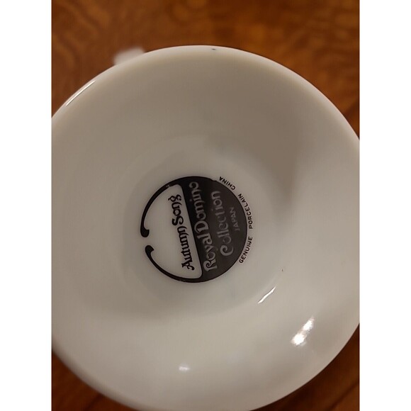 Set 4 Royal Domino Collection Pedestal Footed Mugs Floral Assorted Japan - Picture 5 of 15